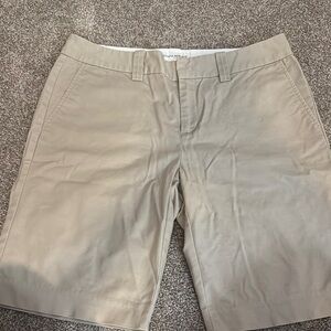 Banana Republic Tan Bermuda Shorts Cotton Twill